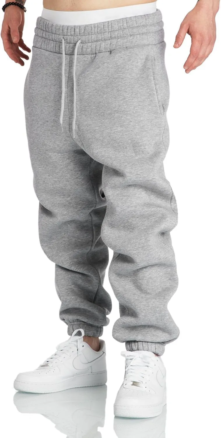 A WATERWANG Men's Sweatpants Casual Cotton Tapered Joggers Athletic Sweat Pants for Men Workout Running with Pockets