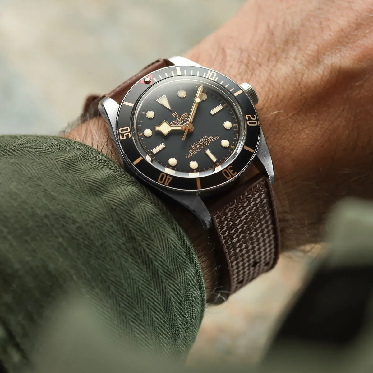 AquaTropic Rubber Watch Strap (MKII) - Tuscan Yellow