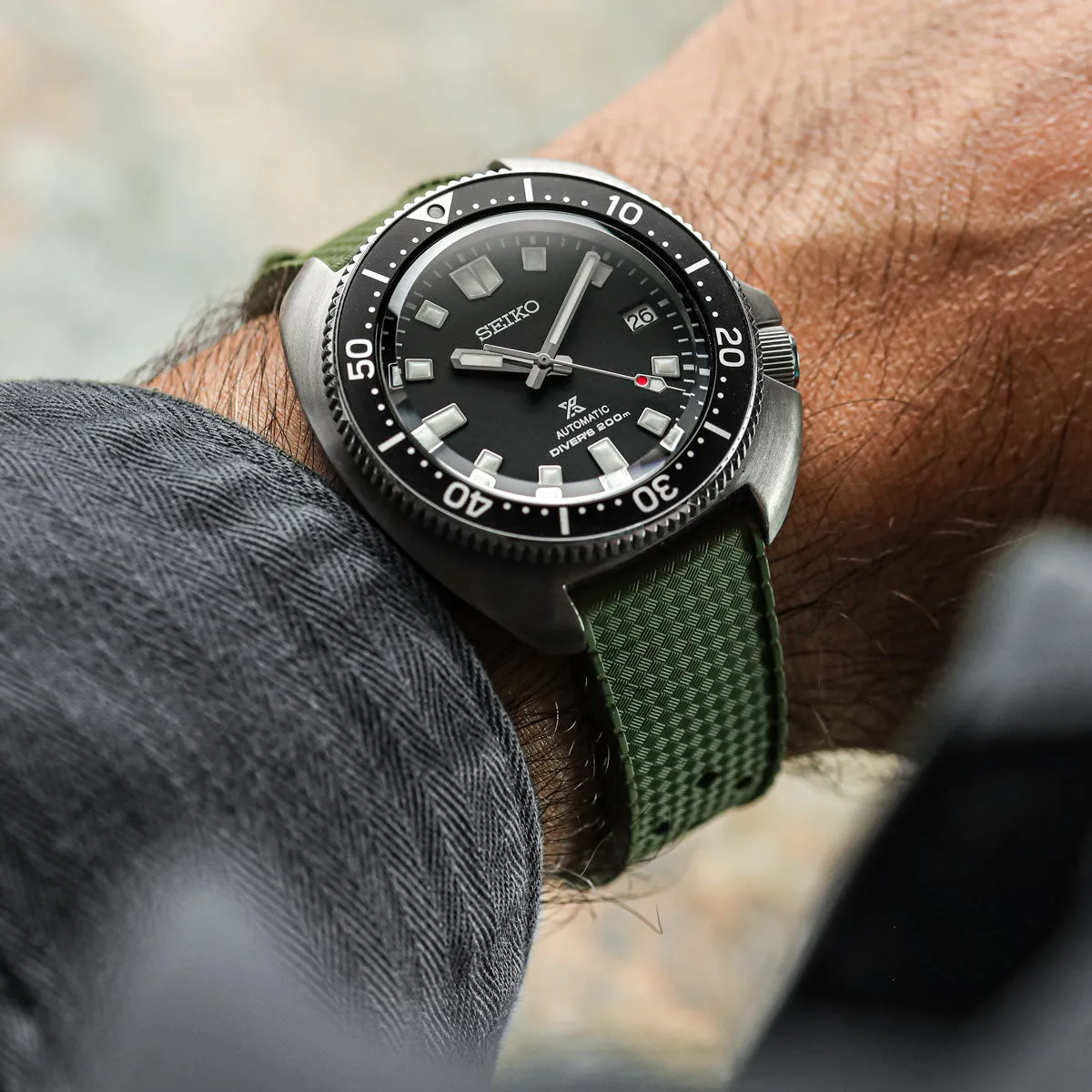 AquaTropic Rubber Watch Strap (MKII) - Tuscan Yellow