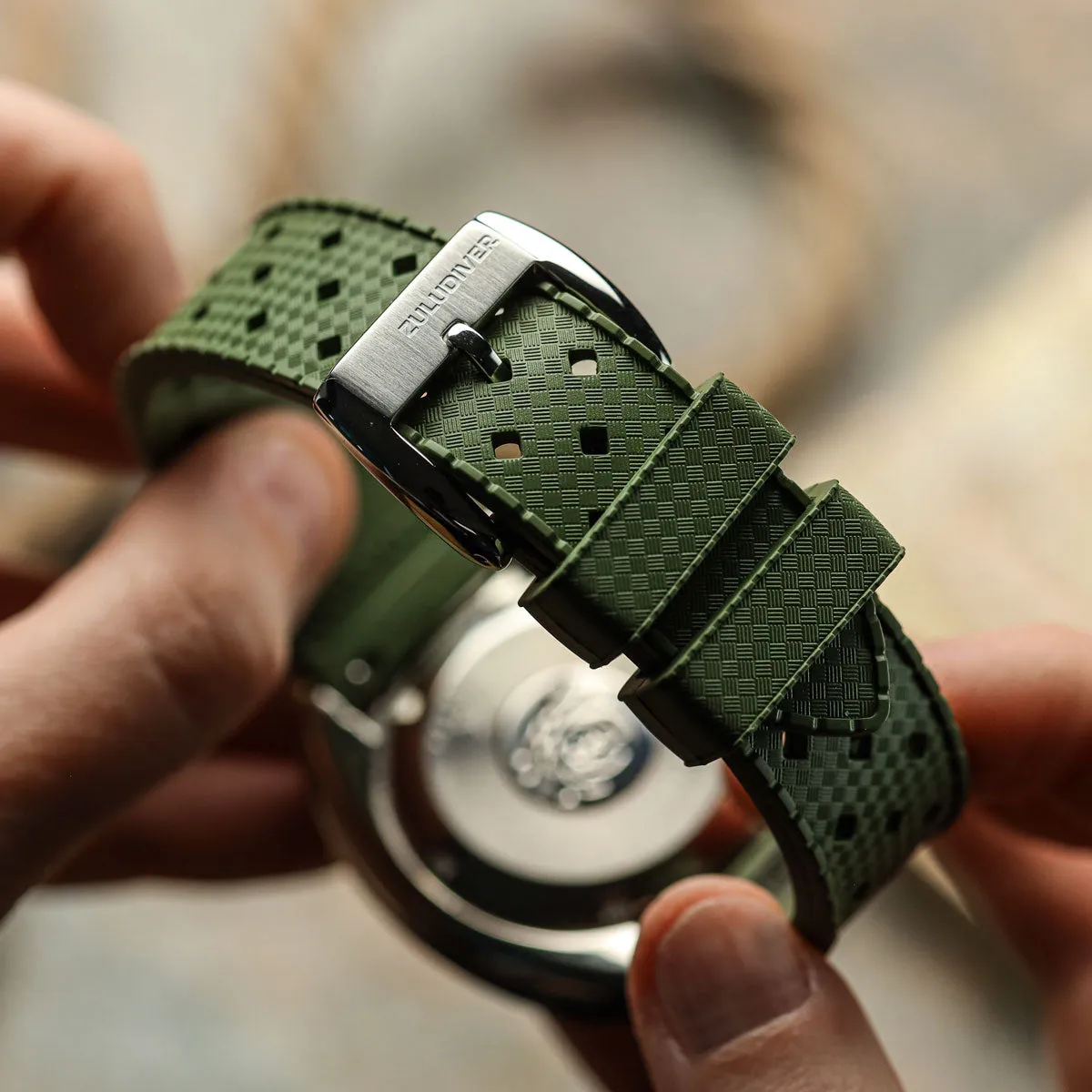 AquaTropic Rubber Watch Strap (MKII) - Tuscan Yellow