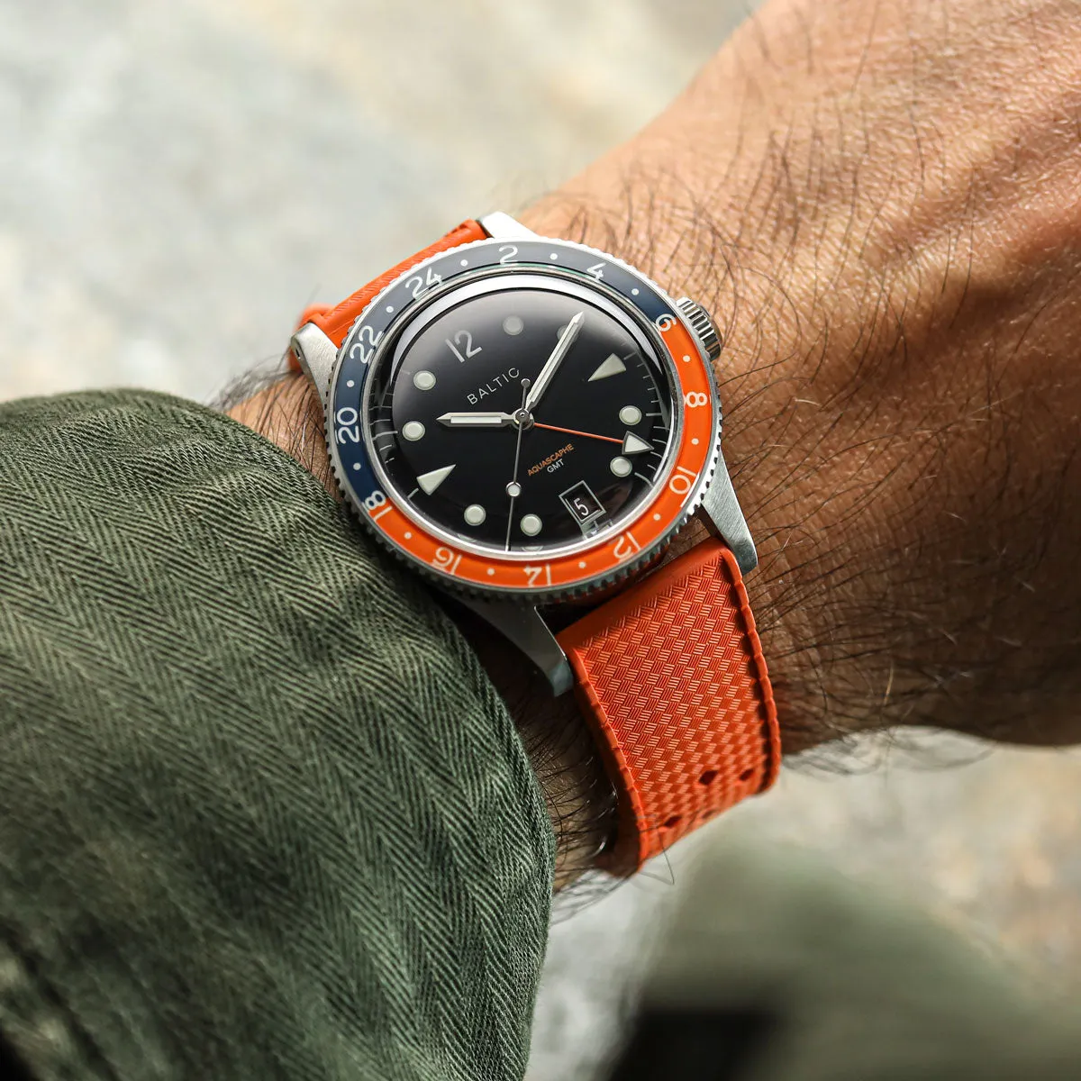 AquaTropic Rubber Watch Strap (MKII) - Tuscan Yellow