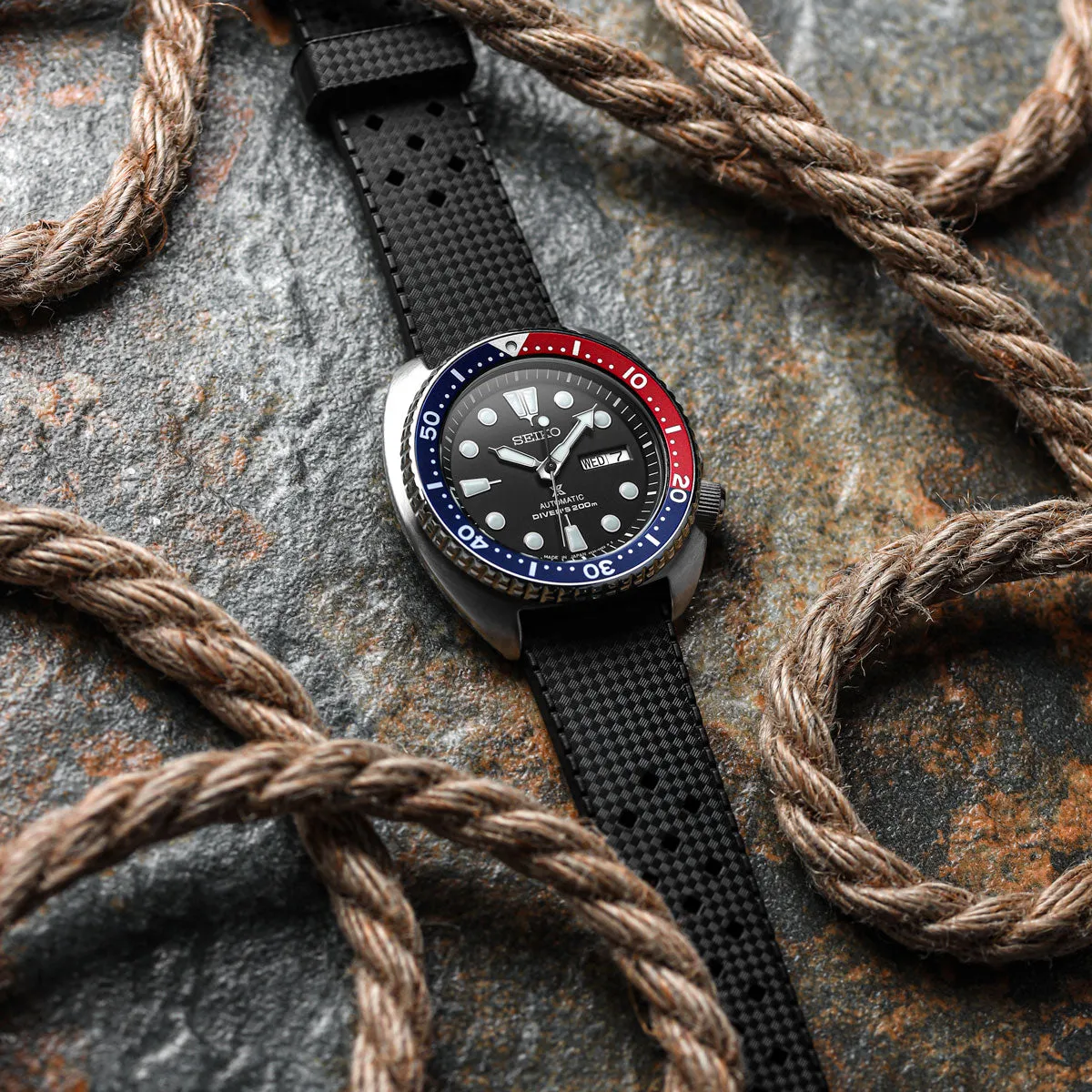 AquaTropic Rubber Watch Strap (MKII) - Tuscan Yellow
