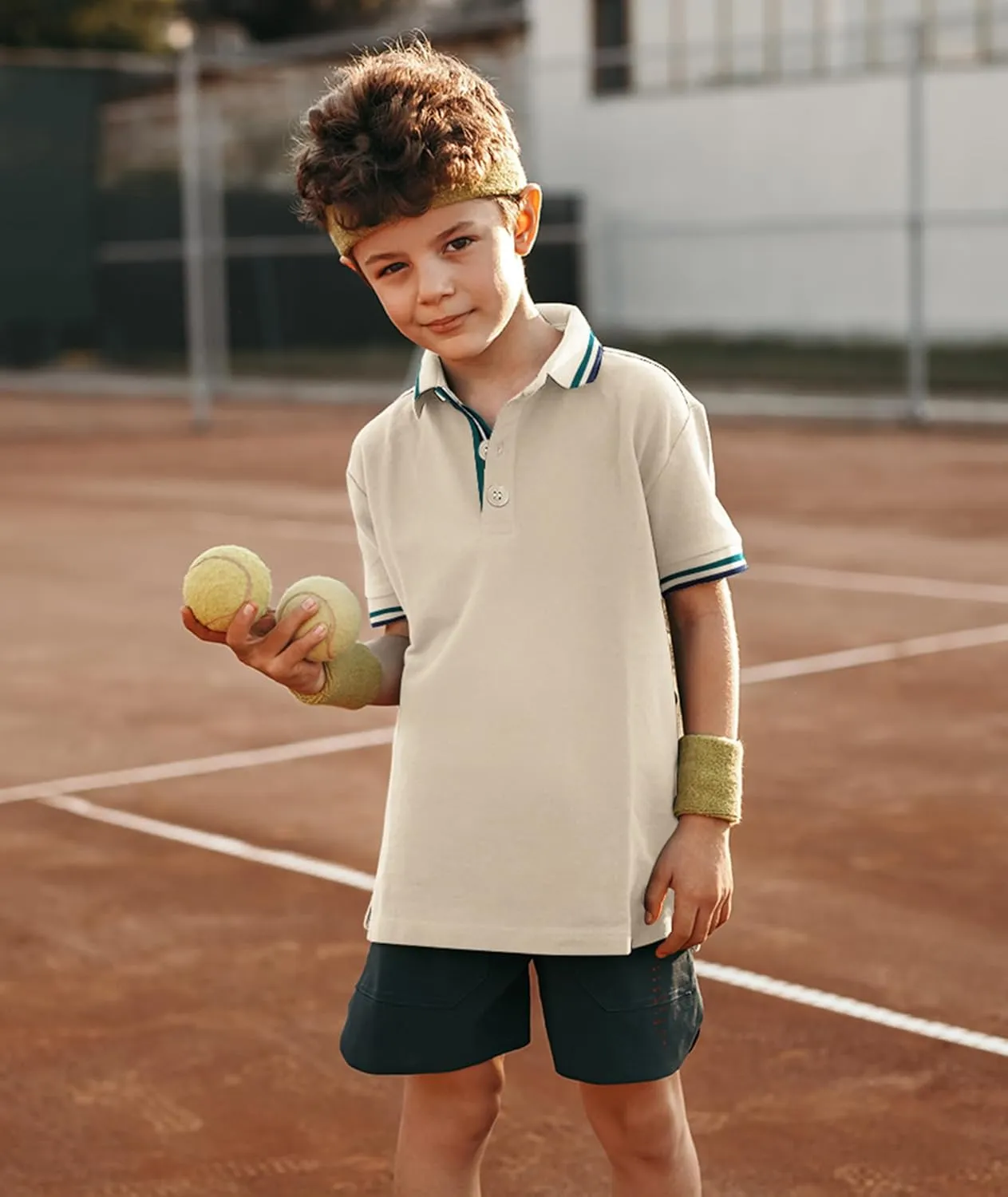 Boys Polo Shirt Childs Short Sleeve Golf Collared Shirts School Uniform Tennis Pique Shirts for Kids