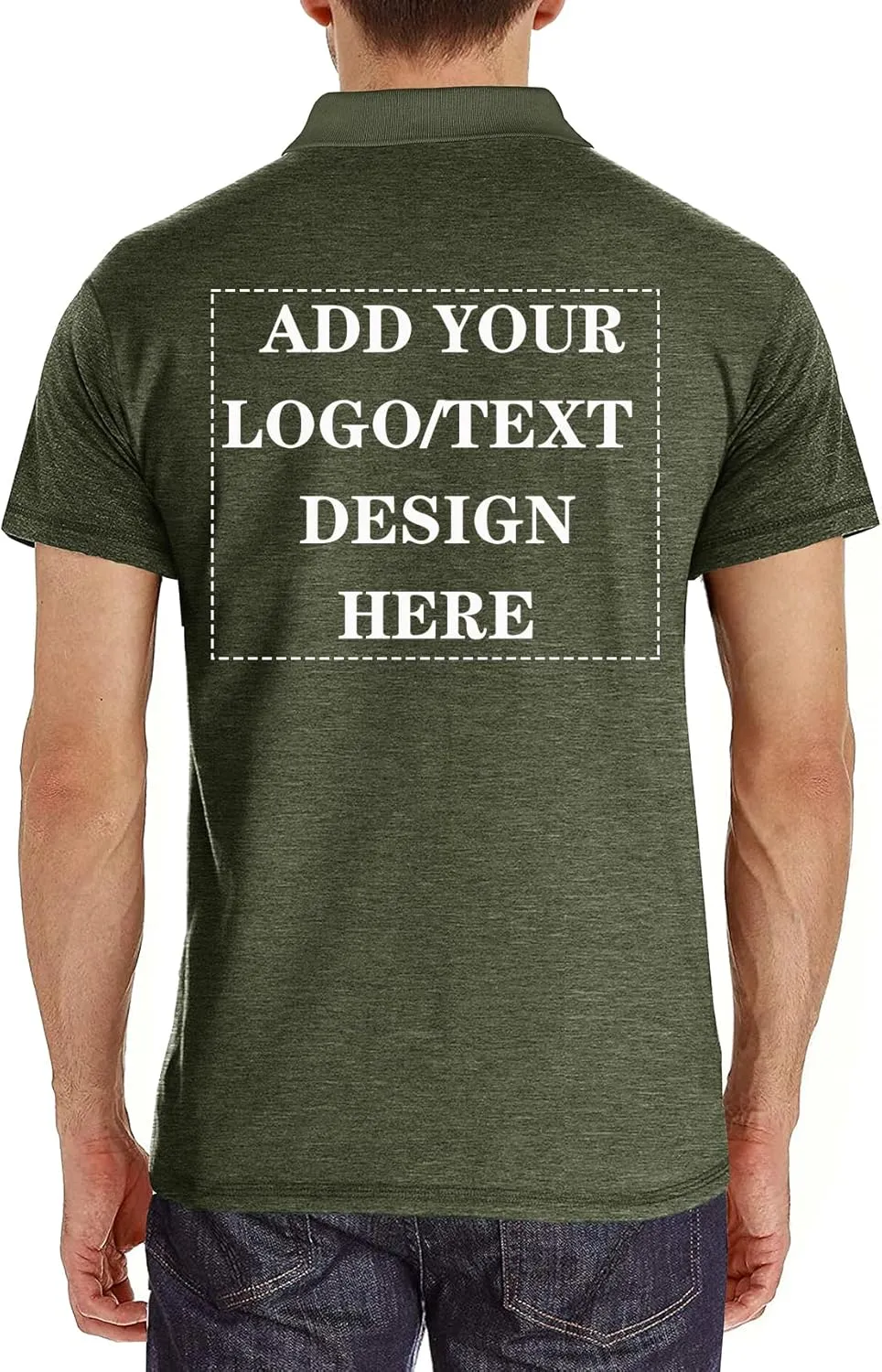 Custom Polo Shirts for Men Casual Short/Long Sleeve Personalized Tee Shirts Customized Golf T Shirt with Pockets