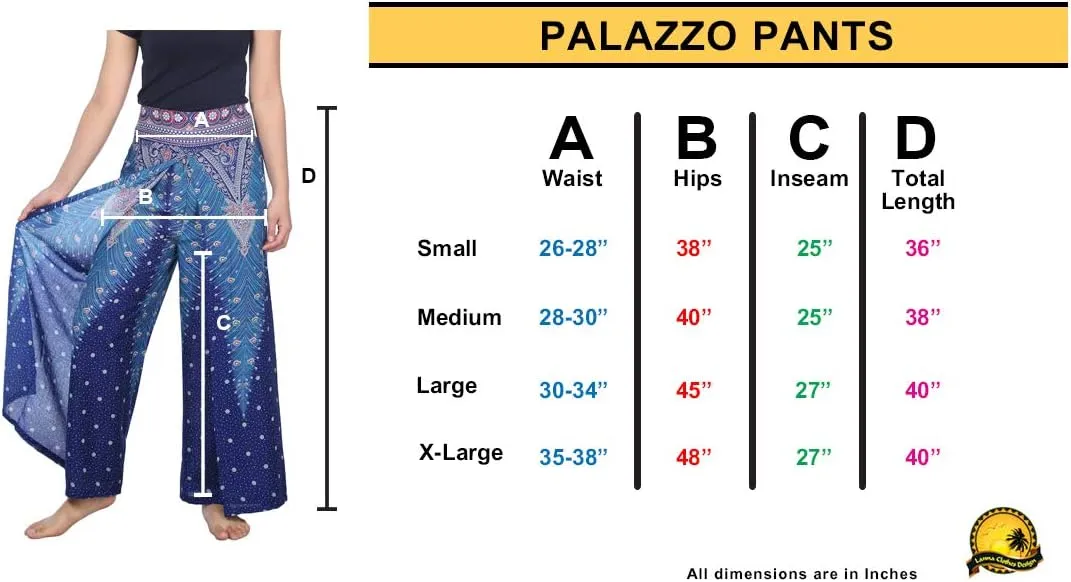 Lannaclothesdesign Womens Wide Leg Trousers Palazzo Pants S M L XL Sizes