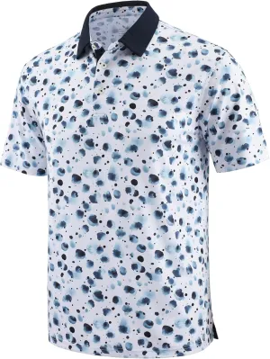 Men's Golf Polo Shirts Dry Fit Comfort Stretch Casual Shirt Short Sleeve Perfomance Moisture Wicking Funny Print