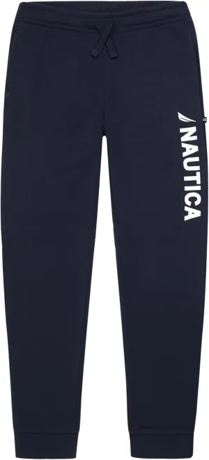 Nautica Boys' Pull-on Fleece Jogger Sweatpant, Drawstring Closure