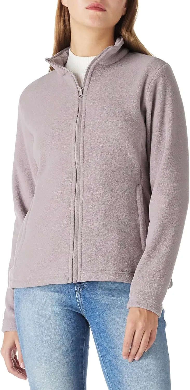 Outdoor Ventures Women's Lightweight Warm Zip Up Long-Sleeve Soft Polar Fleece Jacket for Fall Winter
