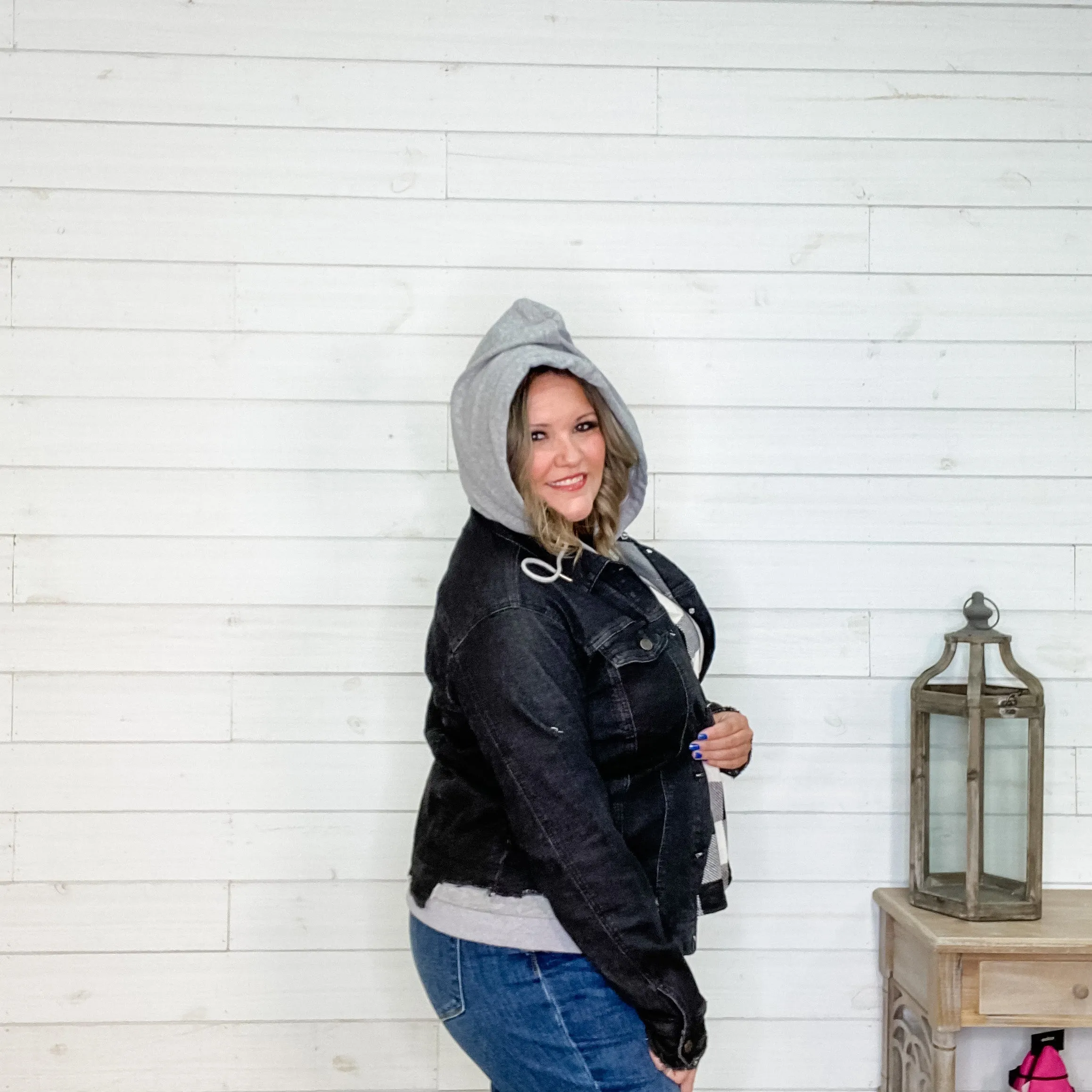 "Jump Street" Denim Jacket with Removable Hood