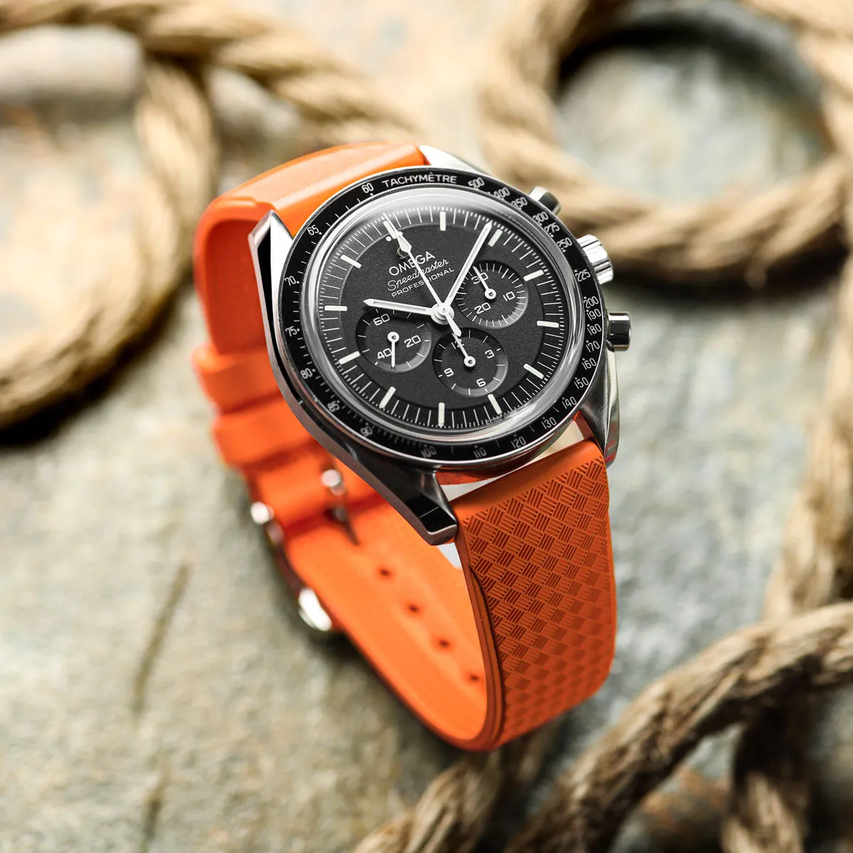 StormTropic Rubber Watch Strap (MKII) - Abyss Black
