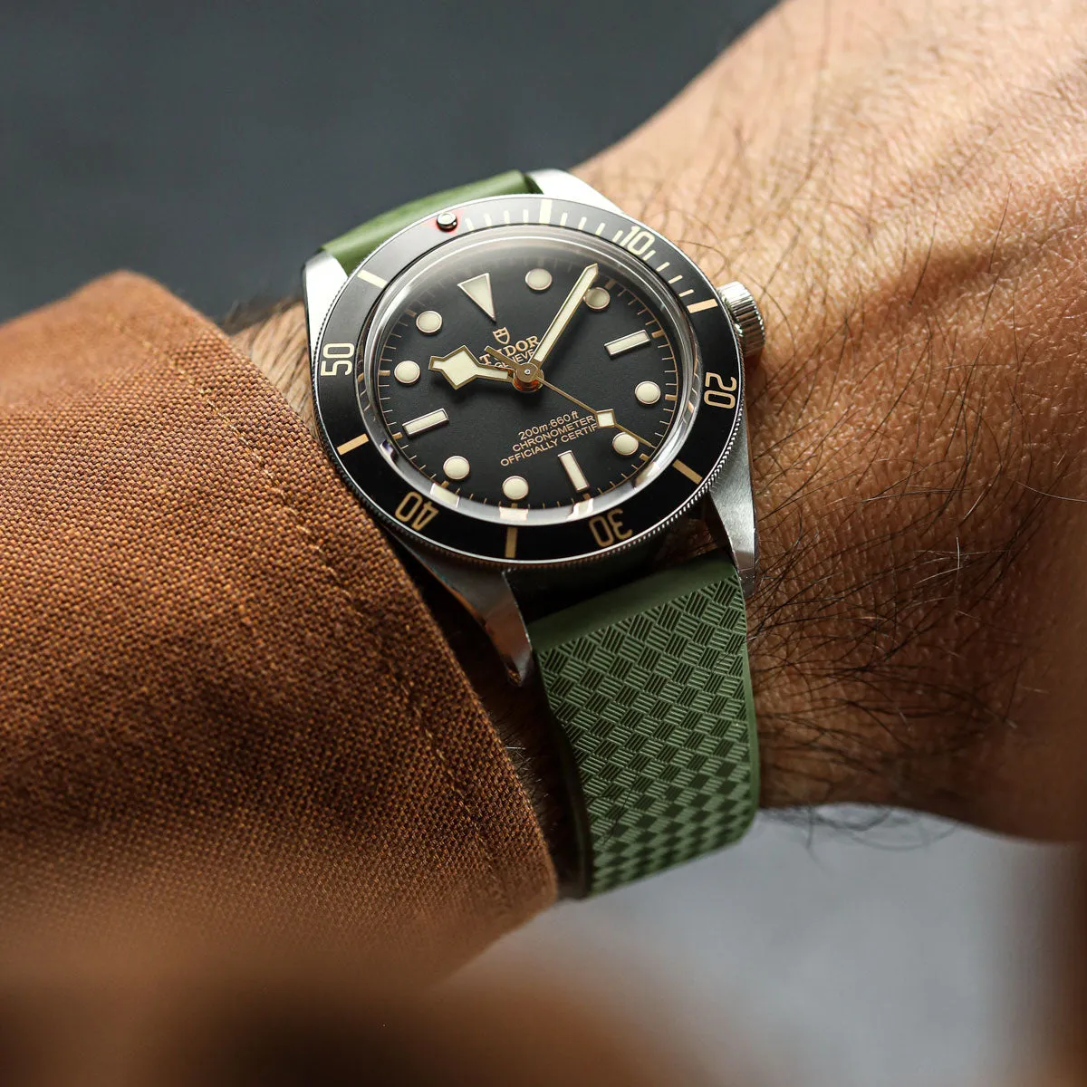 StormTropic Rubber Watch Strap (MKII) - Abyss Black