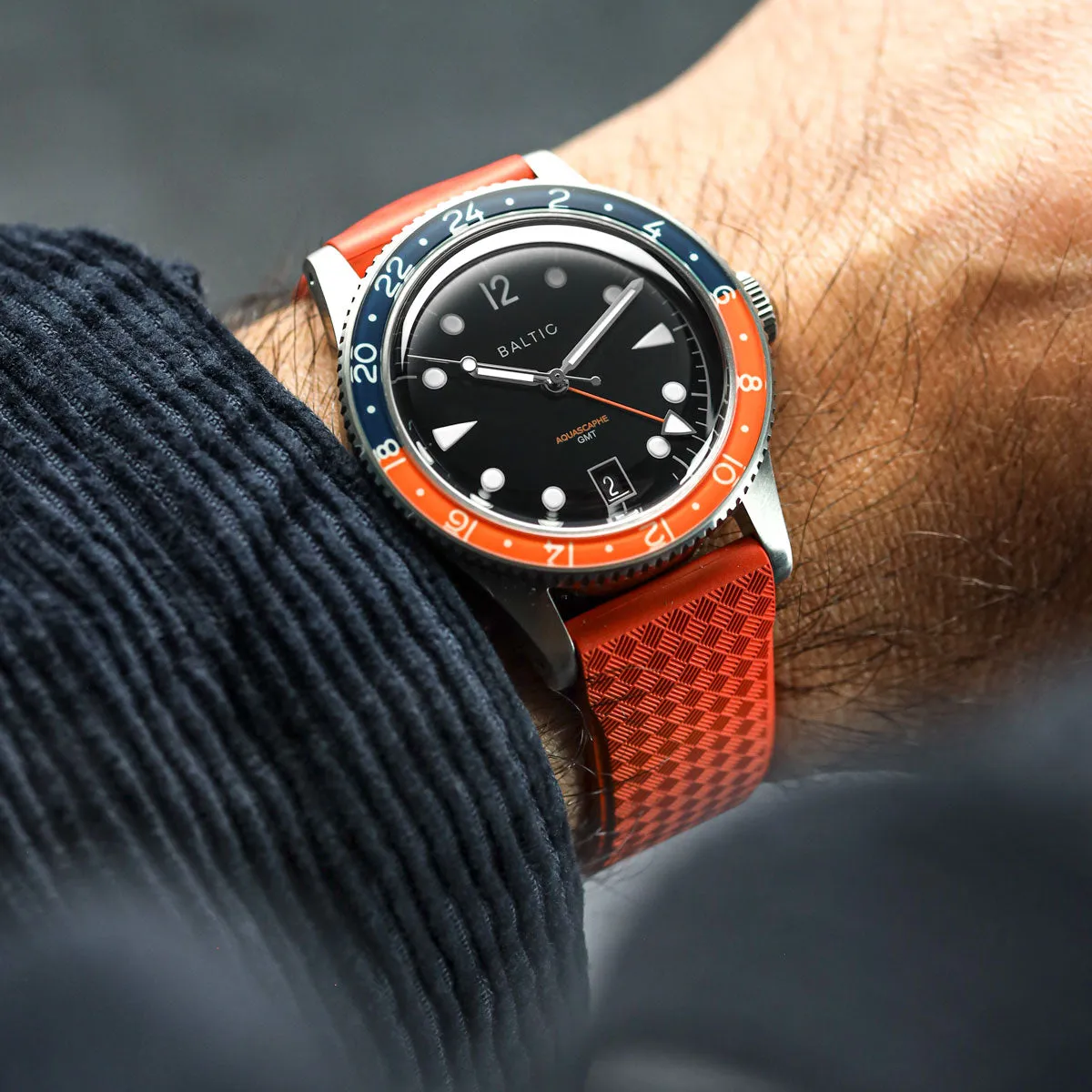 StormTropic Rubber Watch Strap (MKII) - Abyss Black