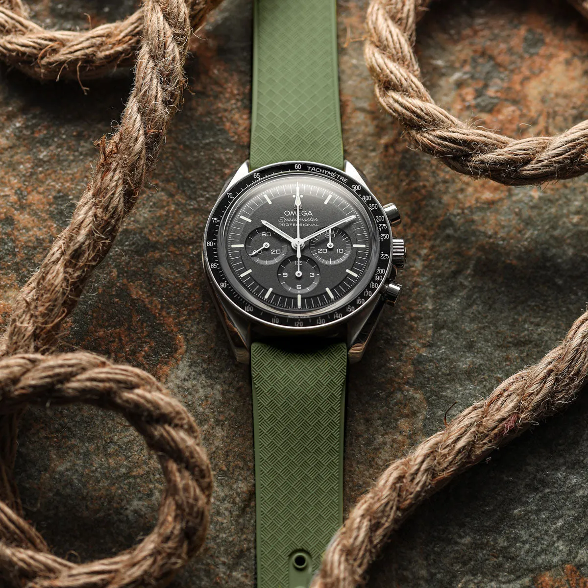 StormTropic Rubber Watch Strap (MKII) - Abyss Black