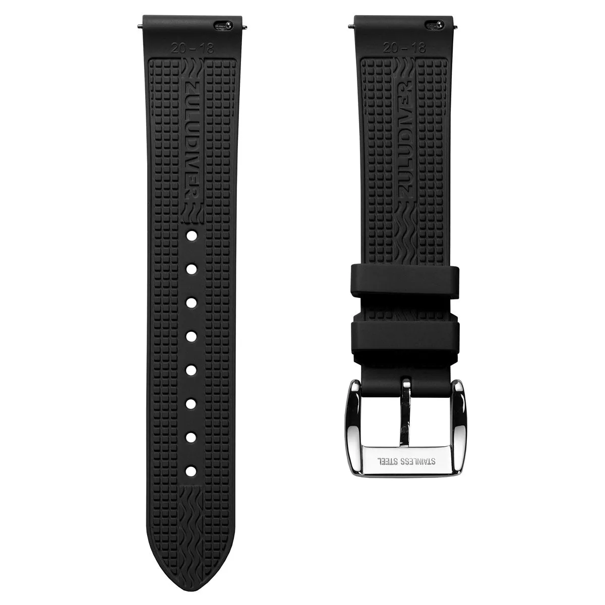 StormTropic Rubber Watch Strap (MKII) - Abyss Black