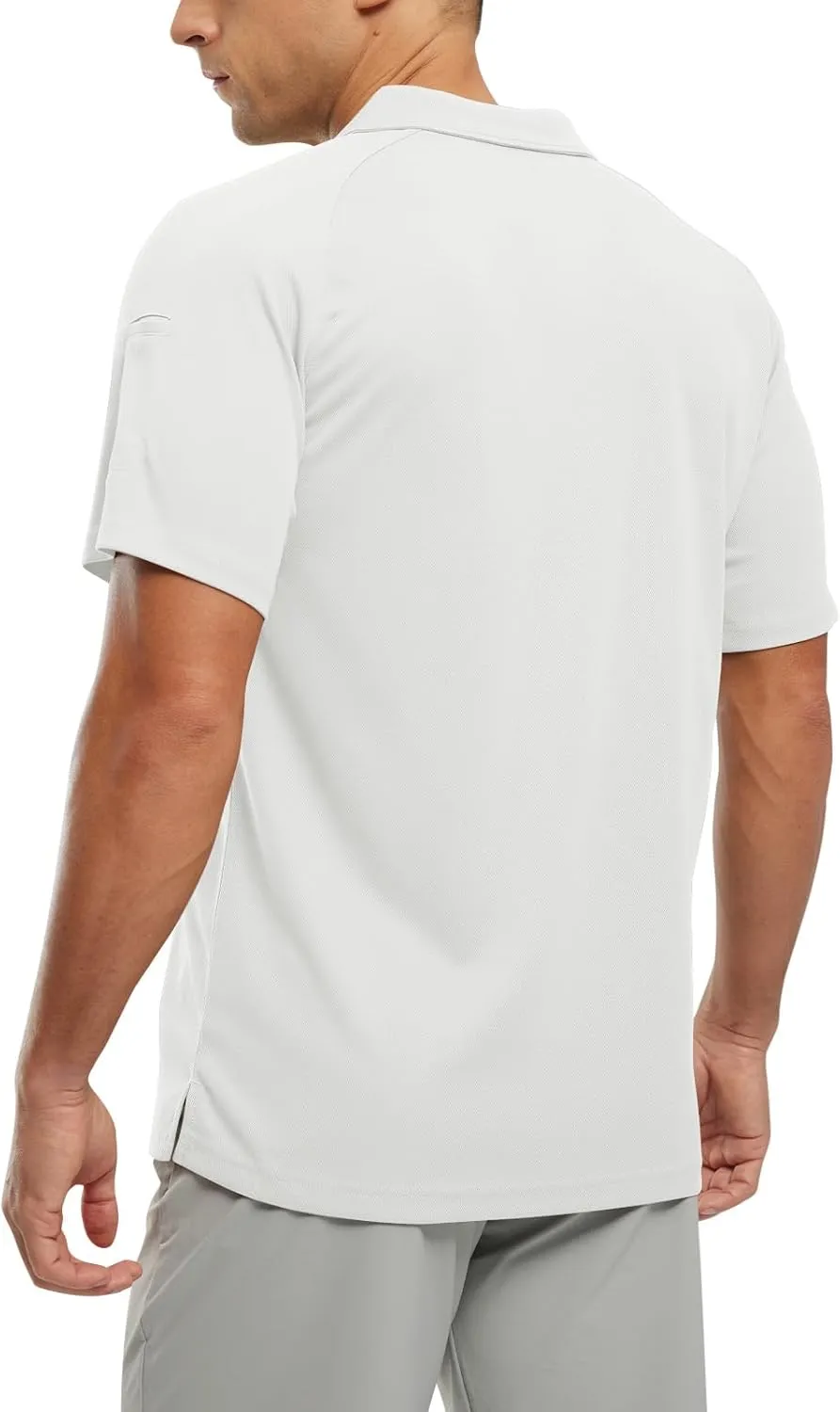 TBMPOY Men's Polo Shirts with Pocket Short Sleeve Quick Dry Casual Sports Outdoor Golf Shirt