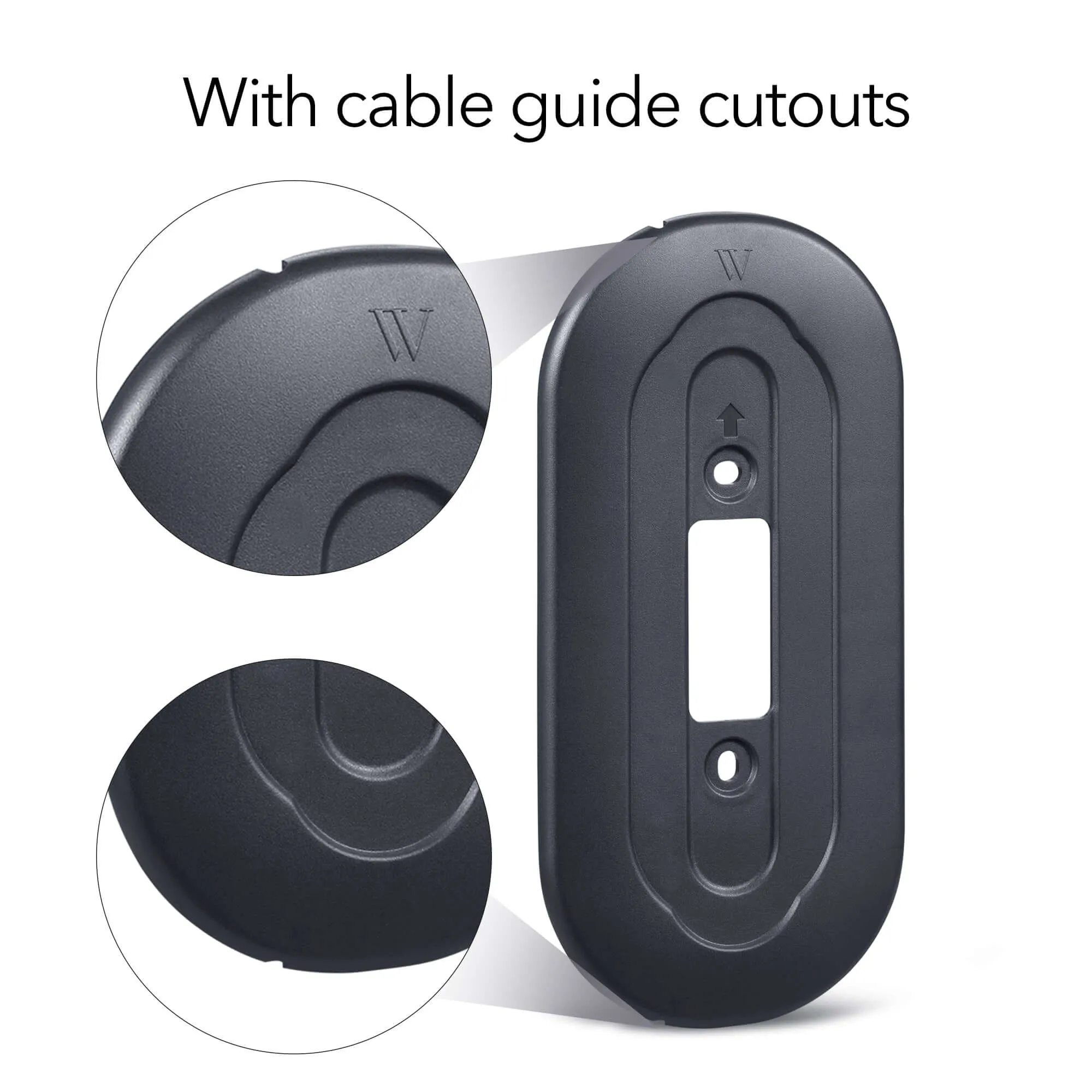 Wasserstein Wall Plate for Google Nest Doorbell (Wired 2nd Gen) | Made for Google