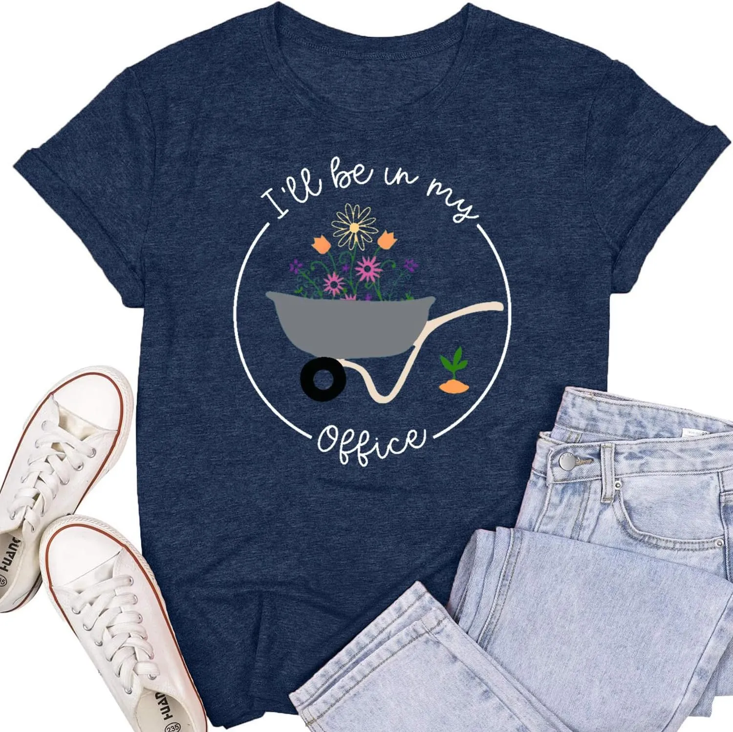 Womens Garden Shirts Plant Lover T-Shirt Farmer Gander Tee Tops
