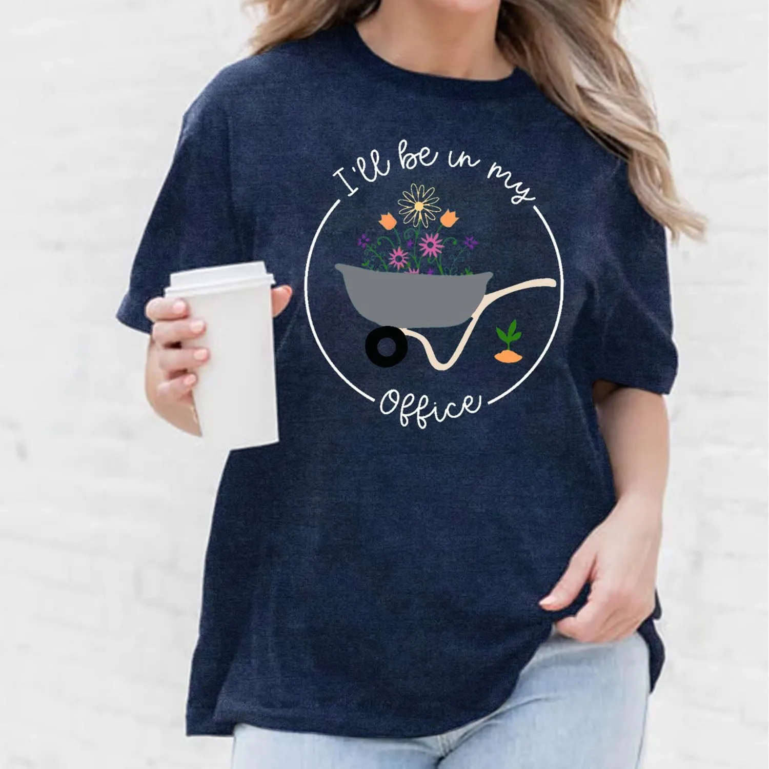 Womens Garden Shirts Plant Lover T-Shirt Farmer Gander Tee Tops